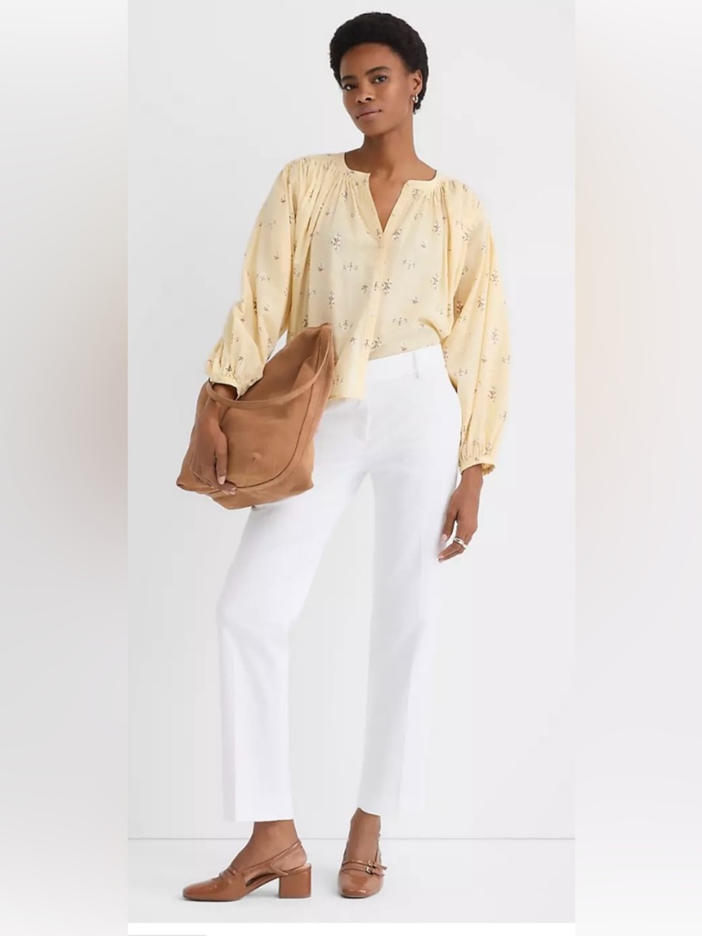 Loft The Riveria Slim Pants White Sz 6